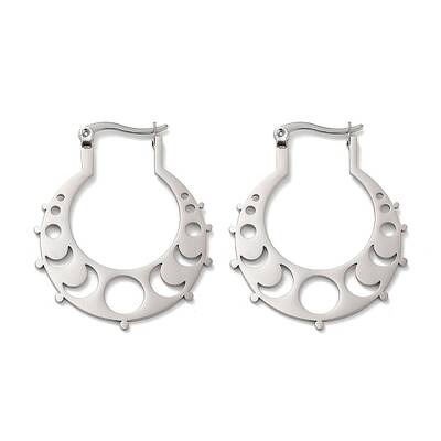Non-Tarnish 304 Stainless Steel Hoop Earrings