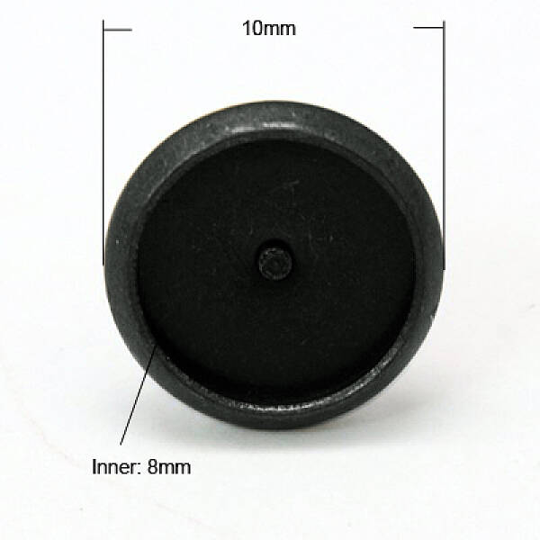 Brass Stud Earring Settings