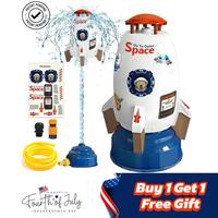 Blast Off Rocket Sprinkler Toy for Kids (Ages 3+) Launches Up to 16ft - Backyard Summer Splash Fun