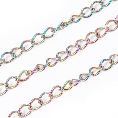 Ion Plating(IP) 304 Stainless Steel Curb Chains
