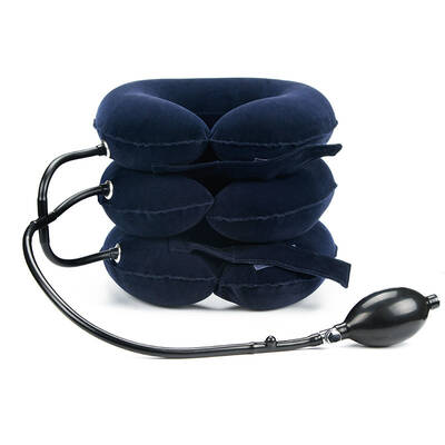 Portable Inflatable Neck Support Device – 3-Layer Adjustable Traction Pillow