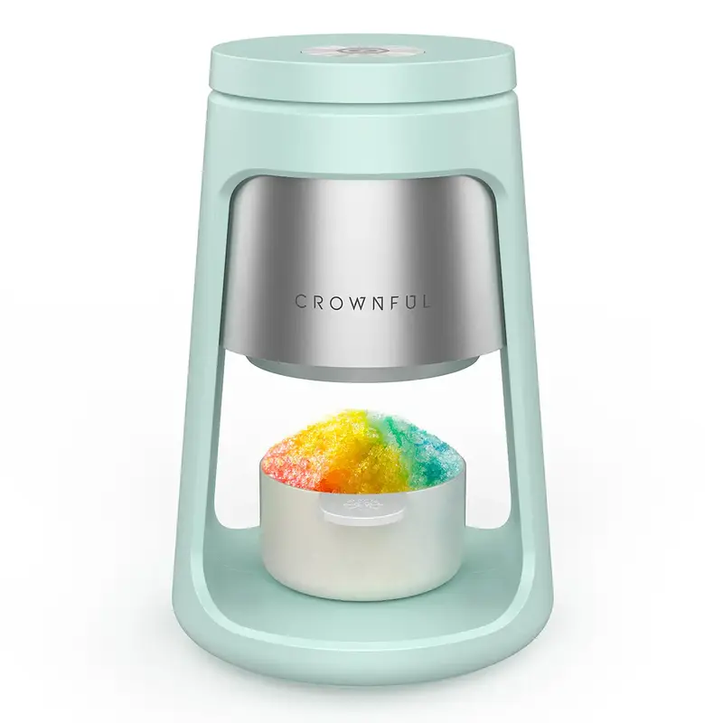 Crownful Shaved Ice Machine, Snow Cone Machine, Ice Shaver Machine for Snow Cones, Snowballs, Frozen Cocktails, Easy to DIY S...