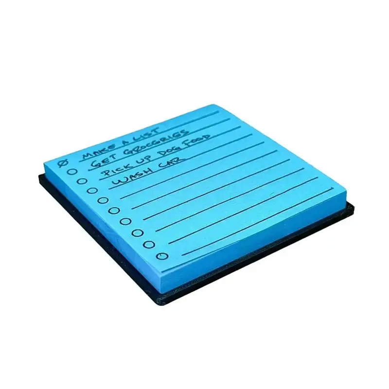Perfect To-Do List Stencil for 3x3 Sticky Notes - 10 Lines, Circular Checkbox, PLA Material