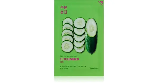 Holika Holika Pure Essence Cucumber Soothing Sheet Mask For Sensitive Skin Prone To Redness 23ml