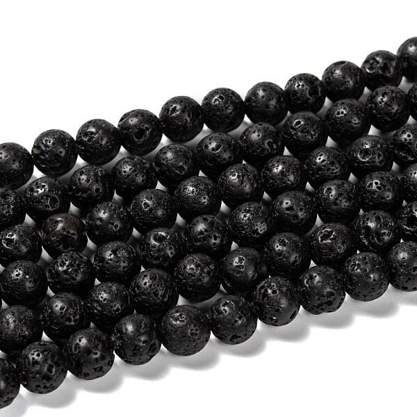 Natural Lava Rock Beads Strands