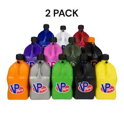 **2 PACK** VP Racing 5.5 Gallon Plastic Utility Jug β Heavy-Duty Motorsport Storage Container | Durable, Leak-Proof & Ergon...
