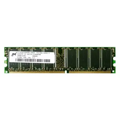 Micron MT16VDDT6464AG-26AC4 | 512MB DDR-266MHz PC-2100 Non-ECC Unbuffered UDIMM CL2.5 2Rx8 2.5V 184-Pin Memory Module