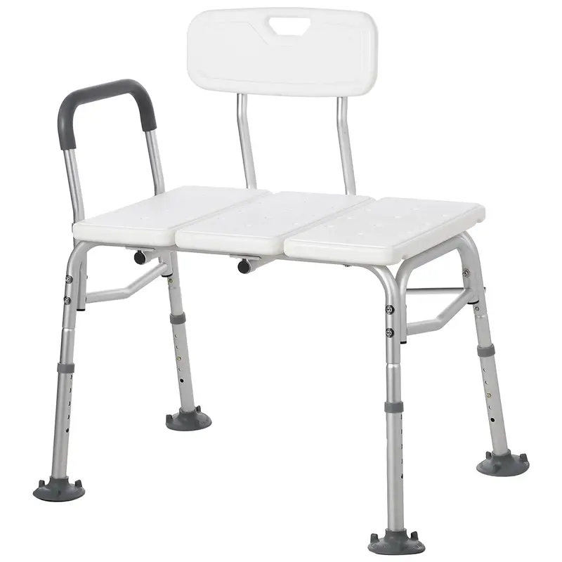 Garvee Tub Transfer Bench for Bathtub, Bariatric Shower Chair with Height Adjustable Legs, Backrest, Armrest(300lb Capacity),...