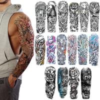 Animal Pattern Temporary Tattoo Sticker, 1 Set Long Lasting Fake Tattoo Sticker, Creepy Body Art Sticker for Men & Women, Par...