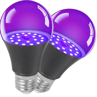 Luminous UV LED Bulb, Multipurpose UV Bulb, Durable Energy-saving Lamp for Bedroom, Ambient Night Light For Home Party Festiv...
