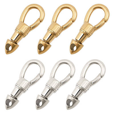 6Pcs 2 Colors 304 Stainless Steel Lobster Claw Clasps