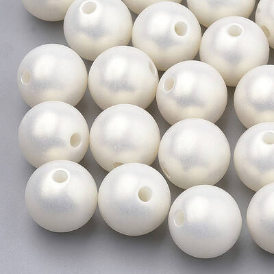 Spray Painted Style Acrylic Beads