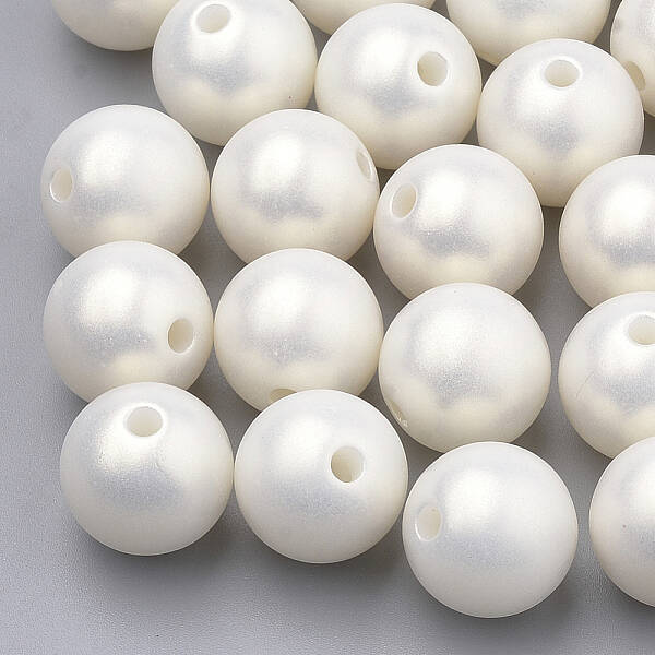 Spray Painted Style Acrylic Beads