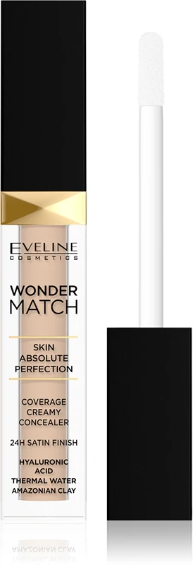 Eveline Cosmetics Wonder Match 24 Hour Cream Covering Concealer Color 05 Porcelain Warm 7 Ml
