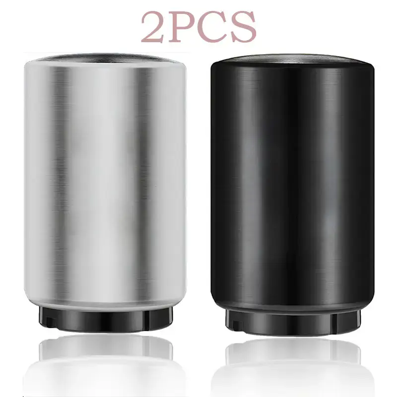 2pcs Magnetic Bottle Opener - Stainless Steel Push Pull Cap Catcher, Automatic Beer Opener for Easy Use to Bar,Parties, Picni...