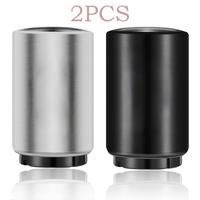2pcs Magnetic Bottle Opener - Stainless Steel Push Pull Cap Catcher, Automatic Beer Opener for Easy Use to Bar,Parties, Picni...