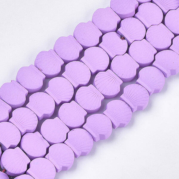 Spray Painted Non-magnetic Synthetic Hematite Beads Strands