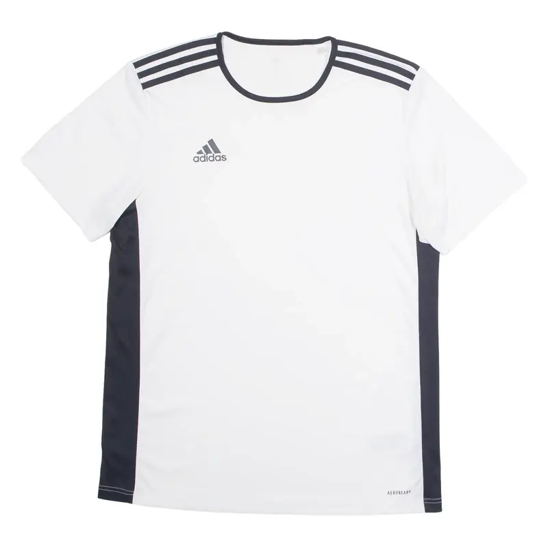 ADIDAS Mens Jersey White Crew Neck L