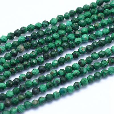 Natural Malachite Beads Strands
