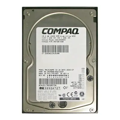 180726-008 HP 18.2GB Ultra-160 SCSI 10000 3.5-inch Hard Drive