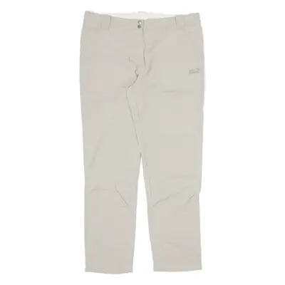 JACK WOLFSKIN Outdoor Trousers Beige Regular Tapered Womens W32 L28