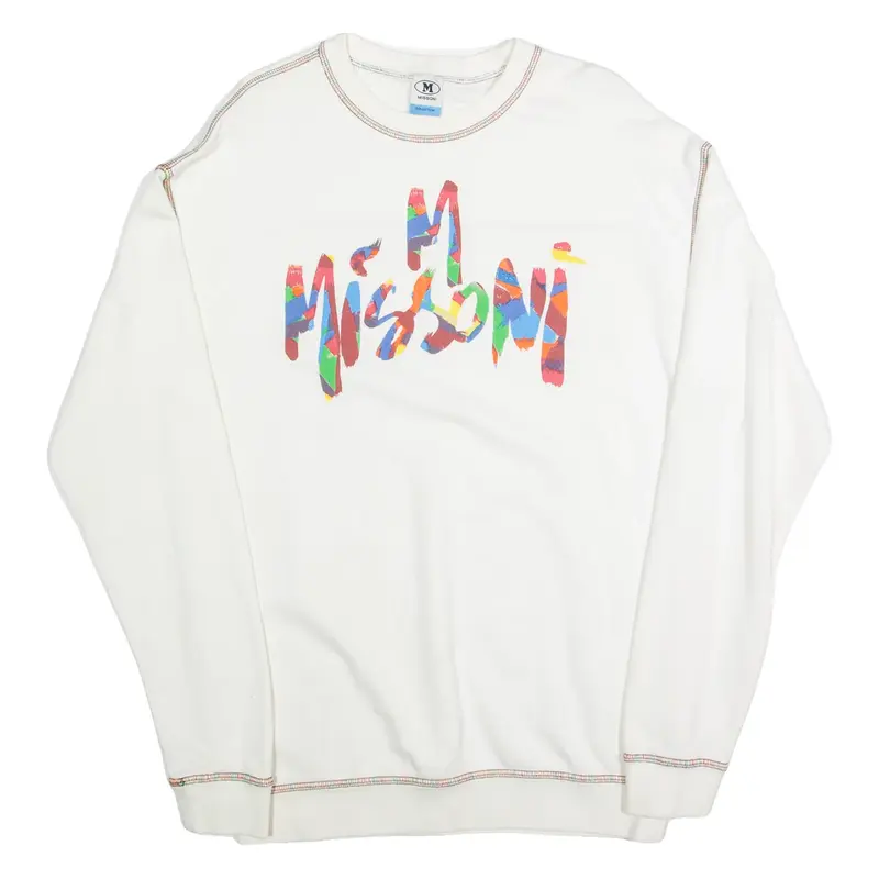 M MISSONI Mens Sweatshirt White M