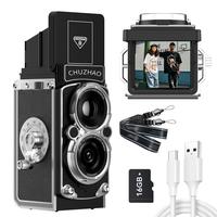Retro Mini Camera with 16GB Card, 12MP Autofocus, 1080P FHD Small Video Recording Camera, Suitable for Beginners/Teens/Adults...