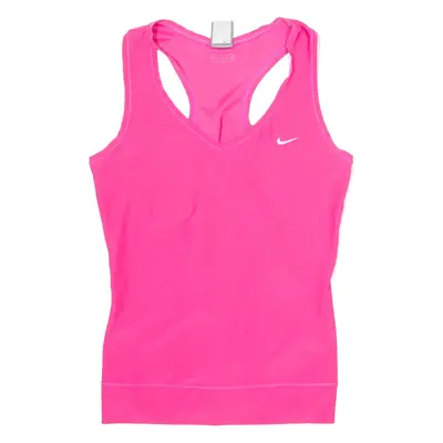 NIKE Womens Vest Pink Sleeveless Crew Neck M
