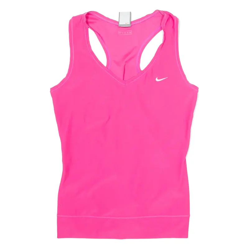 NIKE Womens Vest Pink Sleeveless Crew Neck M