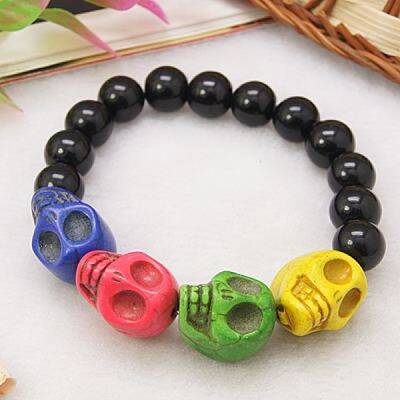 Stretchy Glass Bracelets for Halloween
