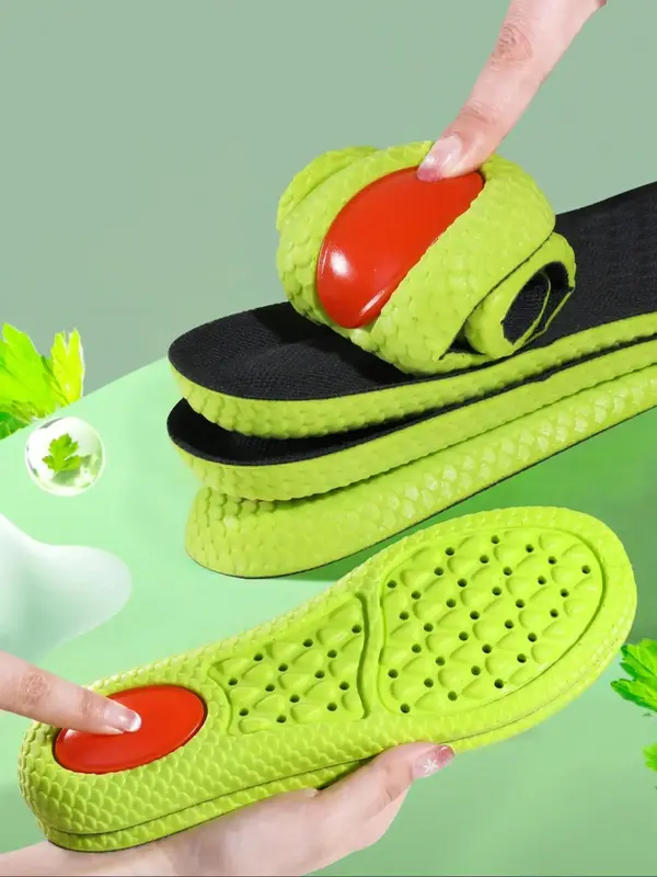 Shock-absorbing Insoles for Women's Shoes, Breathable Cushioned Insoles, Comfortable Slip Resistant Sole Shoes Insoles for Ru...