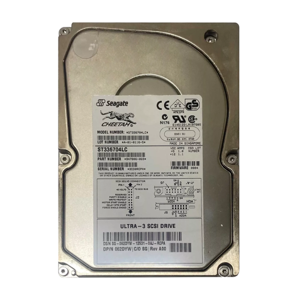 062DYW Dell 36GB Ultra-160 SCSI 10000 3.5-inch Hard Drive