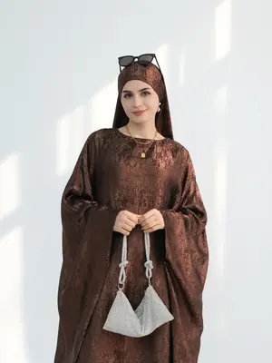 Women's Solid Color Abaya, Modest Long Sleeve Abaya for Daily Wear, Ladies Islamic Clothing for All Seasons