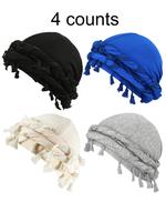 Solid Color Turban Hats for Men, Accessories for Men, Satin Lined Turban, Turban Hijab, Boho Style Textured Hair Accessories ...
