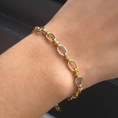 304 Stainless Steel Cable Chain Bracelets for Women