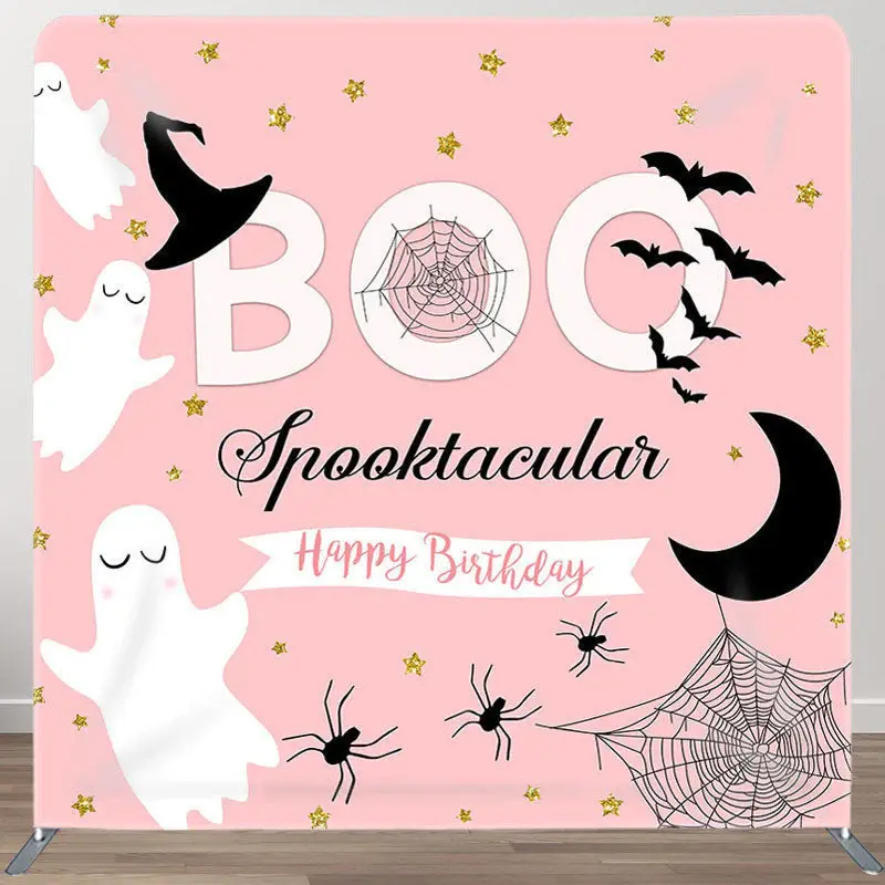 Aperturee Bats And Ghosts Fabric Backdrop Cover for Birthday - Aperturee