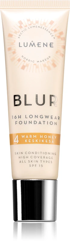 Lumene Blur 16h long-lasting foundation SPF 15 color 4 Warm Honey 30 ml