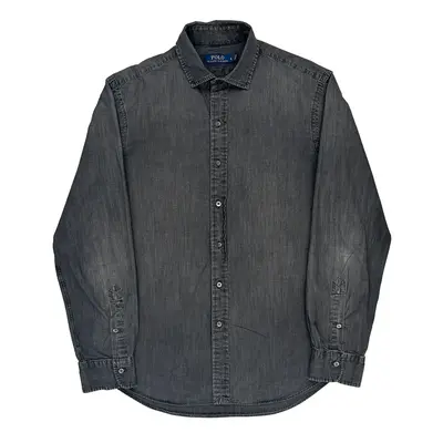 Ralph Lauren Denim Shirt - Large Grey Cotton