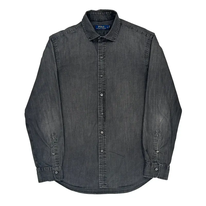 Ralph Lauren Denim Shirt - Large Grey Cotton