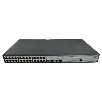 3Com 3CBLSF26PWR | Baseline 2226 Plus 24 x RJ-45 Ports 10/100Base-TX + 2 x Shared SFP Ports Layer 2 Managed Rack-mountable Fa...