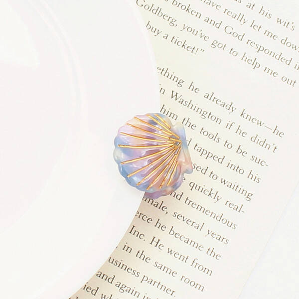 Cellulose Acetate(Resin) Shell Shape Hair Claw Clips
