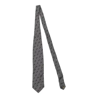 Armani Collezioni Tie - No Size Grey Silk