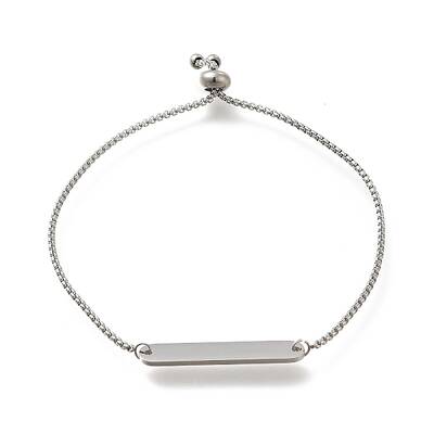Non-Tarnish 304 Stainless Steel Box Chain Slider Bracelets