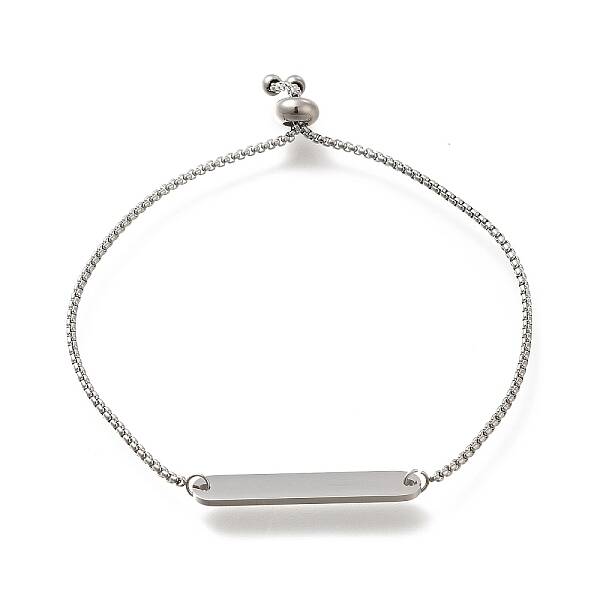 Non-Tarnish 304 Stainless Steel Box Chain Slider Bracelets