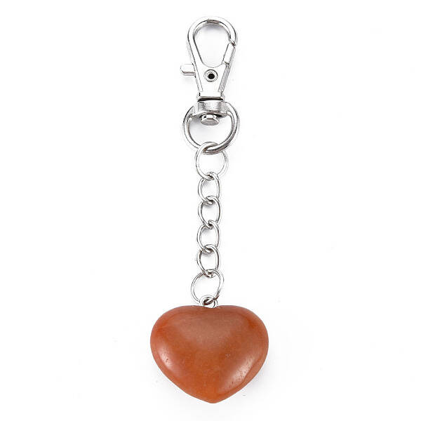 Natural Red Aventurine Keychain