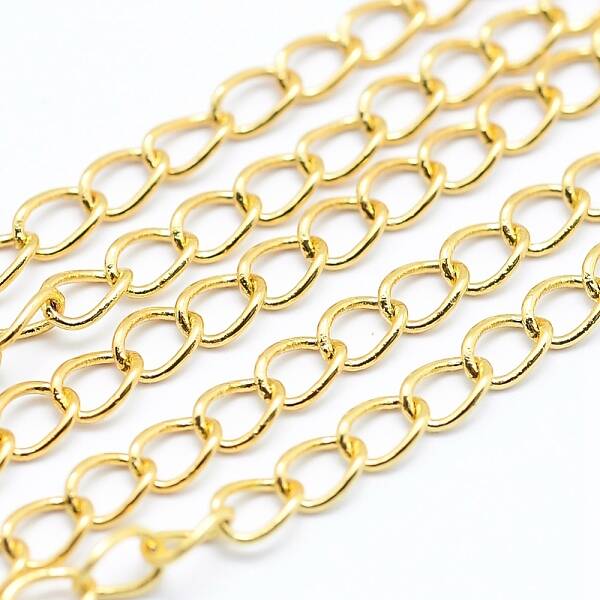 Brass Twisted Chains Curb Chains