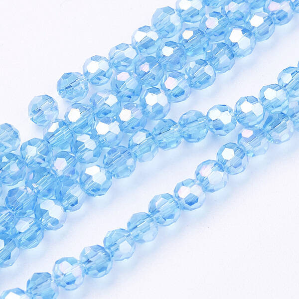 Electroplate Glass Beads Strands