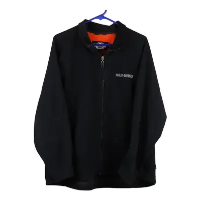 Harley Davidson Fleece - Large Navy Polyester