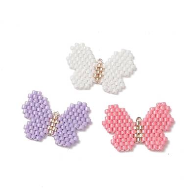 3Pcs 3 Color Handmade MIYUKI Japanese Seed Pendants