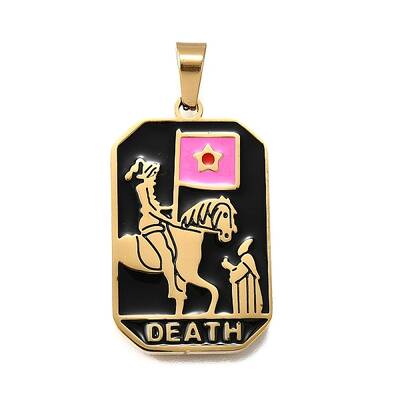 Tarot 304 Stainless Steel Enamel Pendants